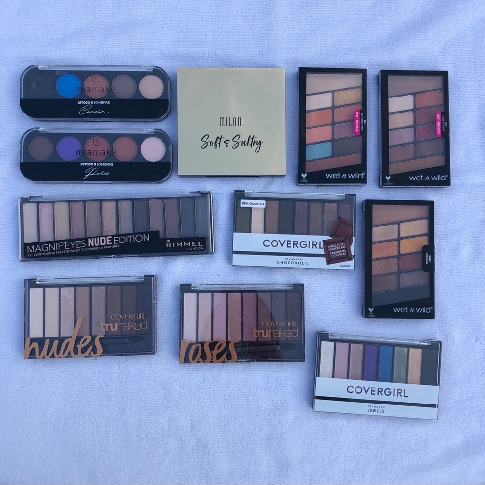 Huge Drugstore Eyeshadow Palette Bundle